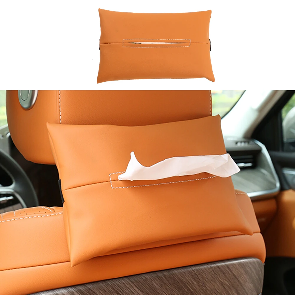 

For GWM Tank 500 Hi4-T Hi4-Z Car Mounted Paper Box Chair Back Hanging Tissue Bag Interior Modification Supplies Leather