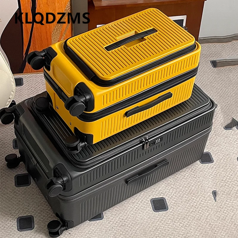

KLQDZMS High Quality 22"26"30 Inch Suitcase Large Capacity PC Trolley Case Scratch-resistant Wear with Wheels Rolling Suitcase