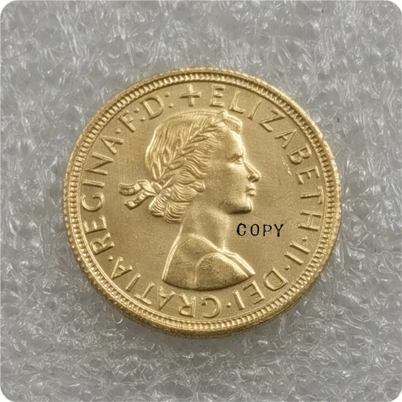 1957,1959 United Kingdom 1 Sovereign - Elizabeth II Copy Coins