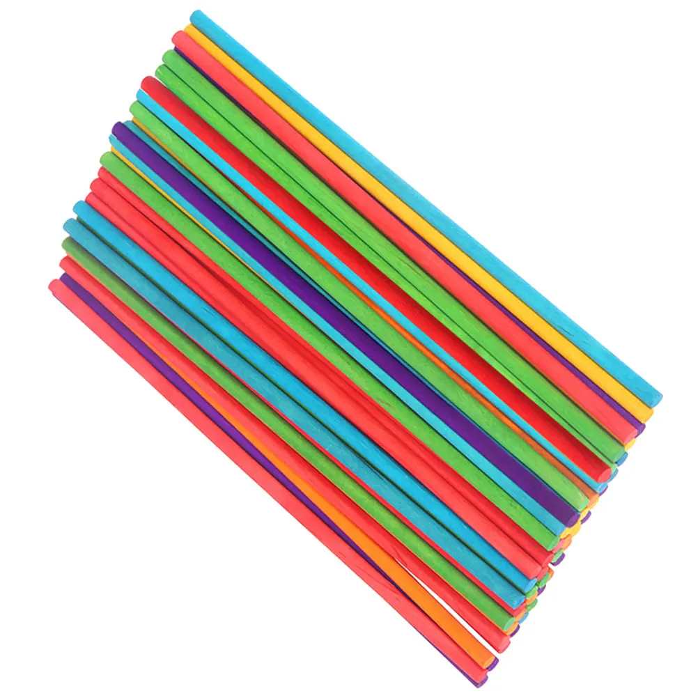 

150pcs Round Wooden Sticks 20x0.5cm Colorful Rhythm Sticks Percussion Instruments Kids Music Drumsticks Classroom Development