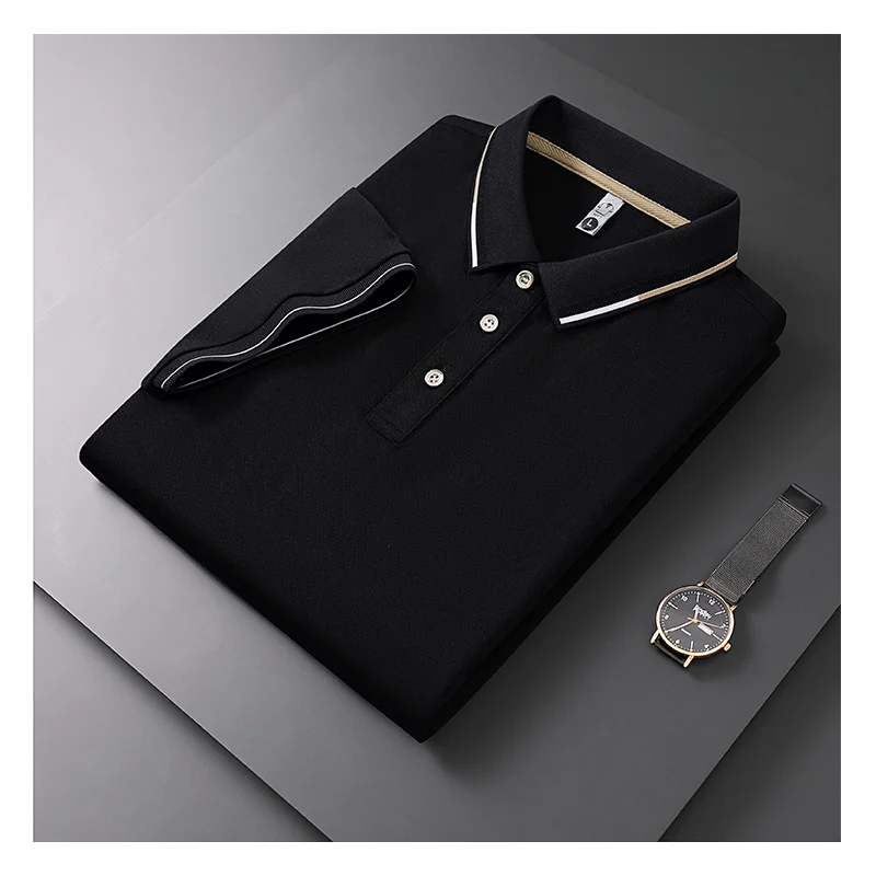 2026 Hot Sale Men's Summer Casual Breathable Comfortable Polo Shirt Men's Solid Color High Quality Short Sleeve T-Shirt men tops