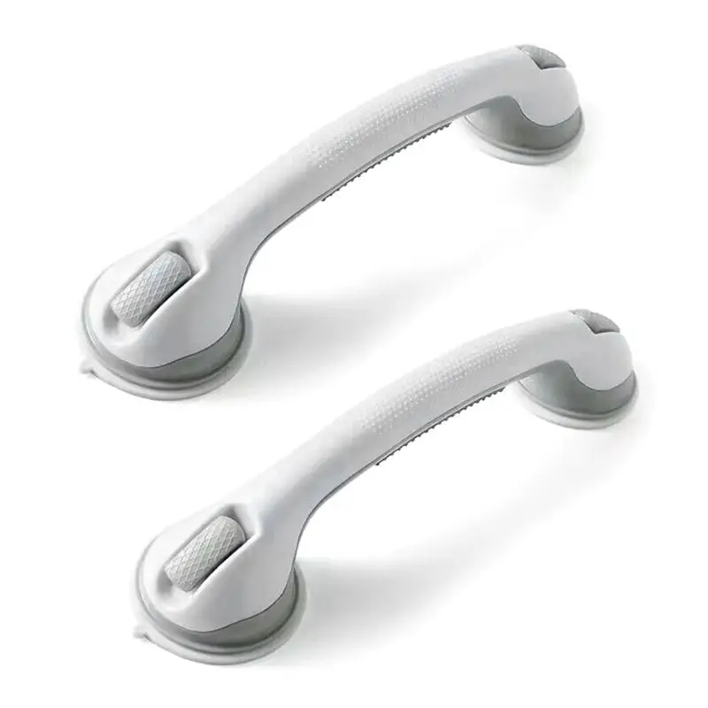 

B17C 2 Punch-Free Large Suction Cup Handrails Bathroom Toilet Glass Door Handles Elderly Safety Non-Slip Handrails