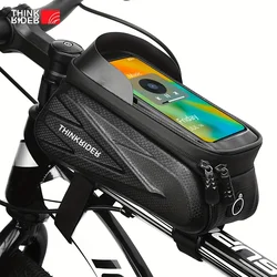 ThinkRider Bike Bag 2L Frame Front Tube Cycling Bag Bicycle Waterproof Phone Case Holder 7 Inches Touchscreen Bag Accessories