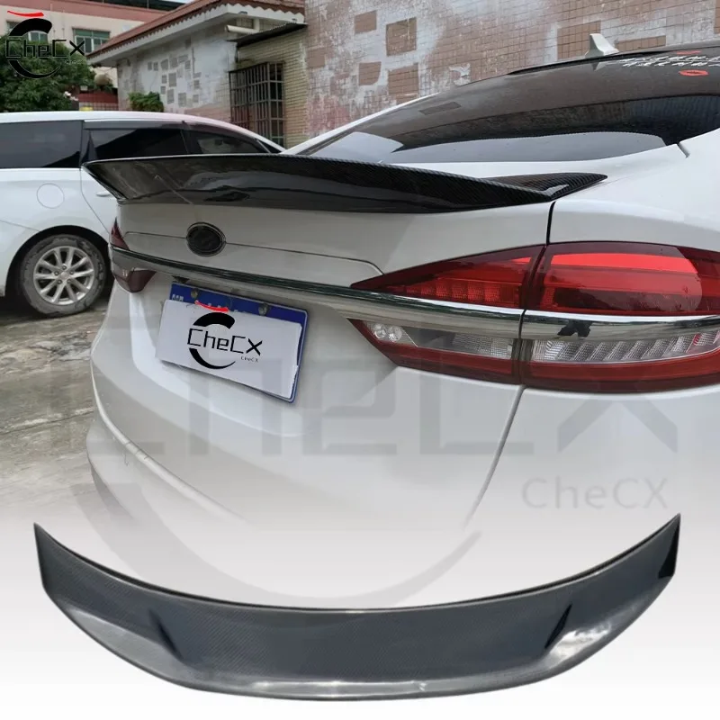 

For Ford Mondeo Fusion 2013-2017 Carbon Fiber Rear Spoilers Wings Aerodynamic Performance Tuning Refit Tail Wing Exterior Parts
