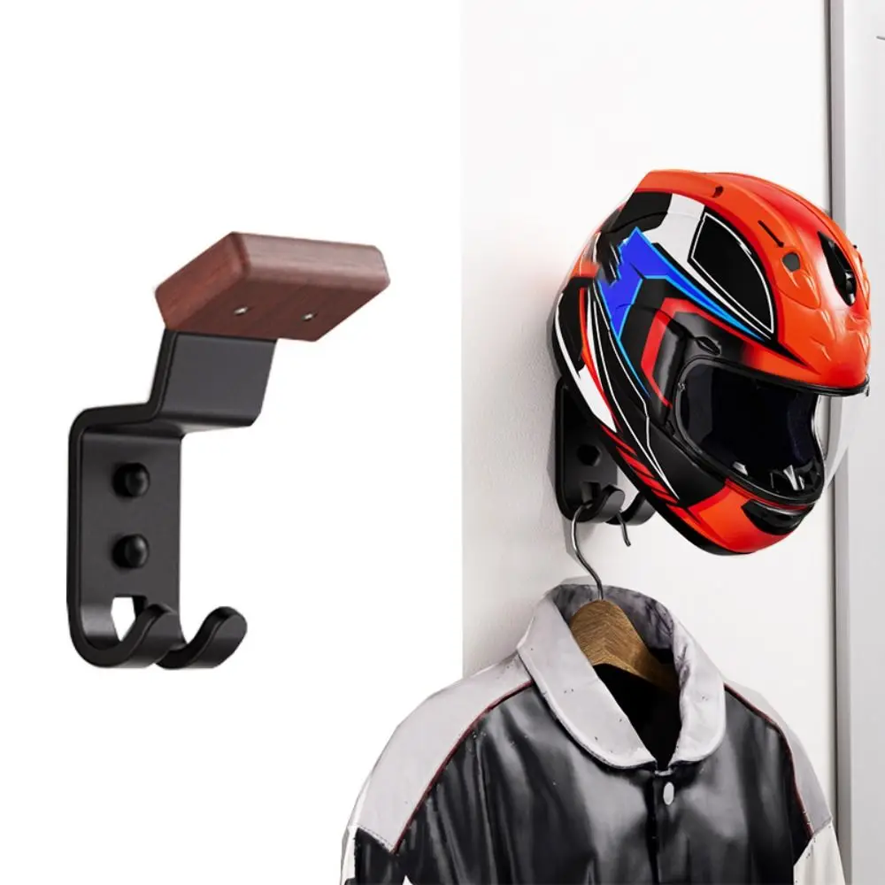 Multifuncional Wall-Mounted Motocicleta Capacete Rack, gancho de metal, bicicleta Capacete Display, Heavy Duty Stand