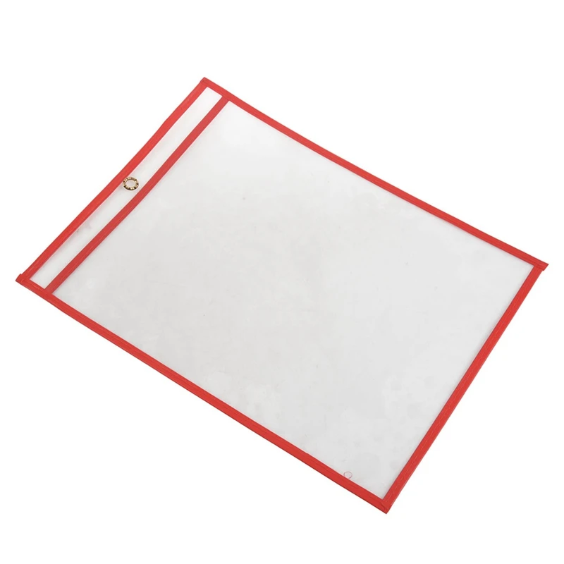 Reutilizáveis Dry Erase Pockets, Sala de Aula Organização, Oversize, Ensino Suprimentos, 9X12 ", 10 pcs