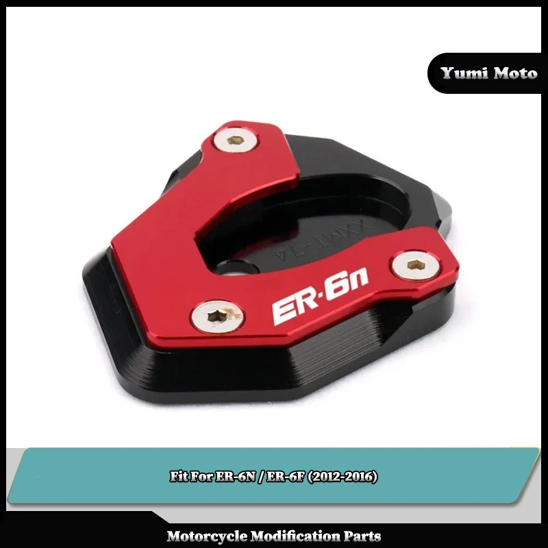 

Fit For KAWASAKI ER6N ER6F ER-6N ER-6F 2012-2016 6N 6F 2015 Motorcycle Kickstand Foot Side Stand Extension Pad Support Plate