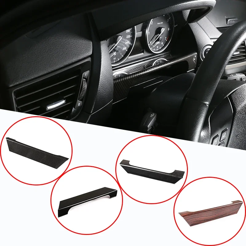 

Car Interior Dashboard Decoration Down Frame Cover Trim Car Accessories 1 Pcs Carbon Fiber ABS For BMW X1 E84 2013-2015