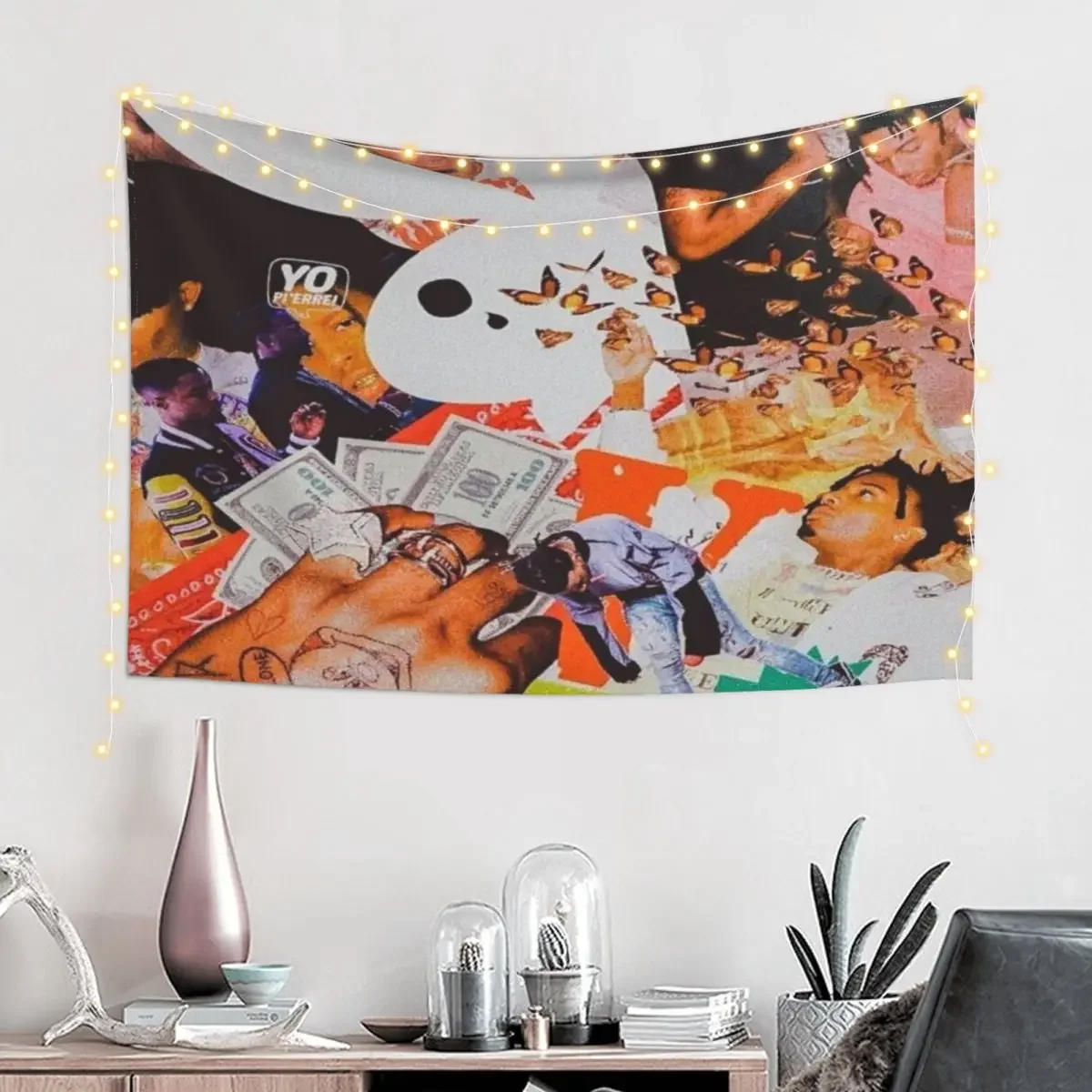 Rap Playboii Carti Wall Tapestry Aesthetics For Room Home Decorating Tapestry