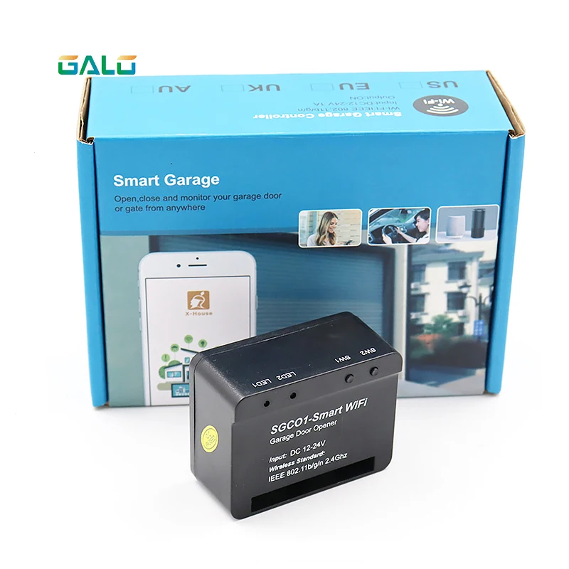 Ouvre-porte Wifi dc 12V 24V, contrôleur relais commutateur wifi, télécommande ouvre-porte de Garage, récepteur WIFI intelligent