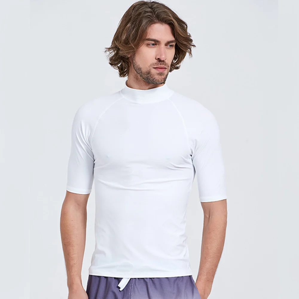 T-Shirt à manches courtes pour hommes, vêtements de Surf, de plage, de sport aquatique