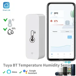 Tuya BT Smart sensore di umidità della temperatura igrometro per interni APP compatibile con Bluetooth telecomando funziona con Alexa Google Home