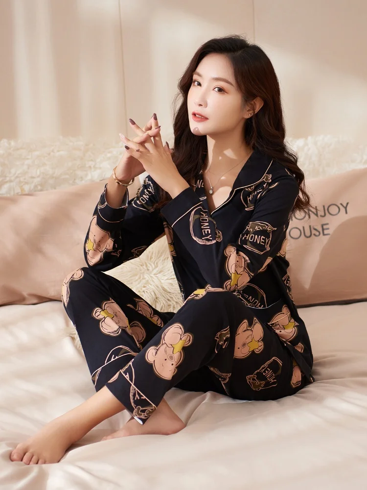 printemps-automne-femmes-pur-coton-long-sve-spwear-mignon-surdimensionne-ouvert-cardigan-bla-maison-vetements-ensemble-pour-les-jeunes