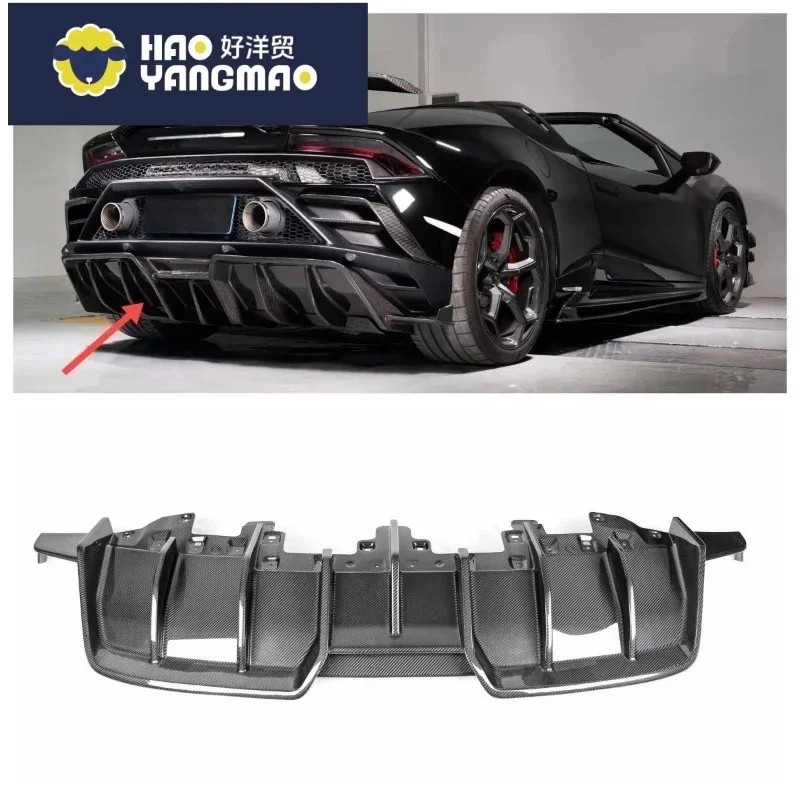 Applicable to Huracan High Quality 19 Year EVO Dry Carbon Fiber Rear Bumper