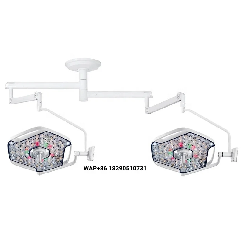YSOT-STR7878 Ysenmed China Metal Medical LED Surgical Light Ceiling Light LED Operating Room Double Head Surgical Light