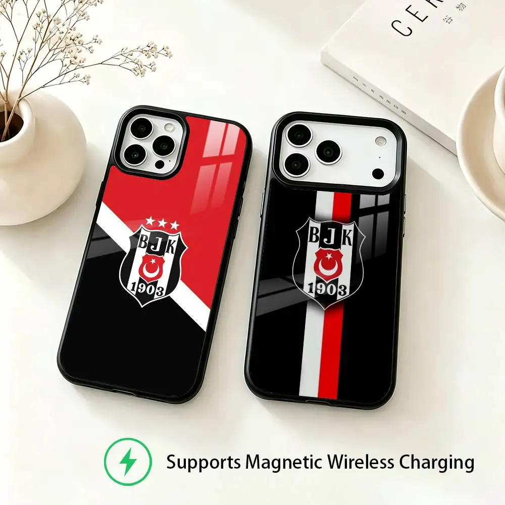 famous Turkish Besiktas JK logo  Phone Case For iPhone18,17,16,15,14,13,12,11 Plus,Pro Supports Magnetic Wireless Charging