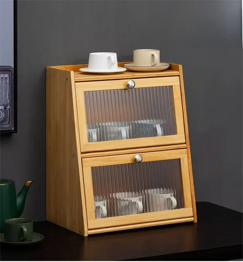 Multi-Layer Kitchen Storage Cabinets Seasoning & Dish Storage Boxes Household Products Kitchen Shelves & Countertops