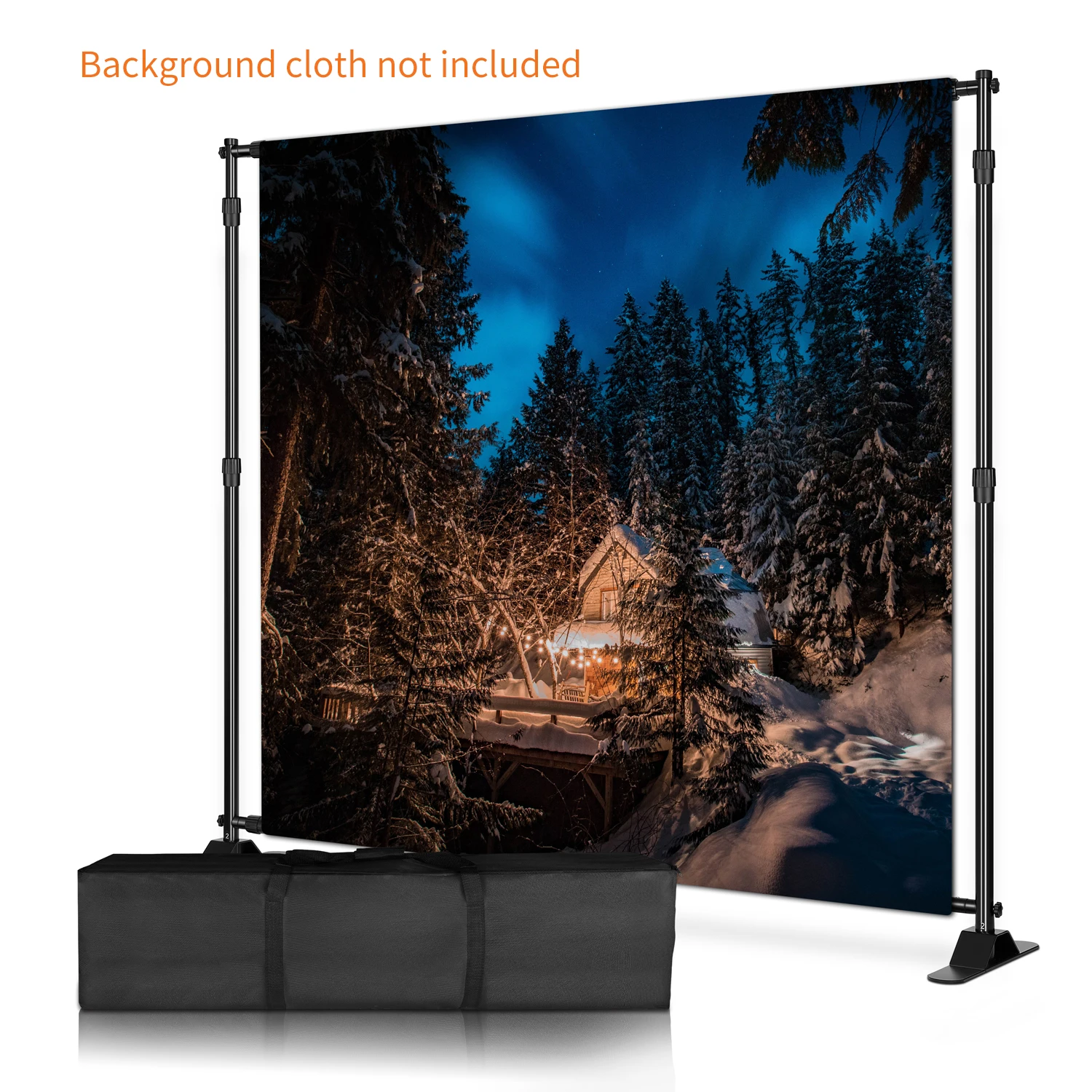 2.7x3.4M/2.5*3M Double-Crossbar Background Stand  Backdrop Frame Support System For Photography Photo Studio Video Green Screen