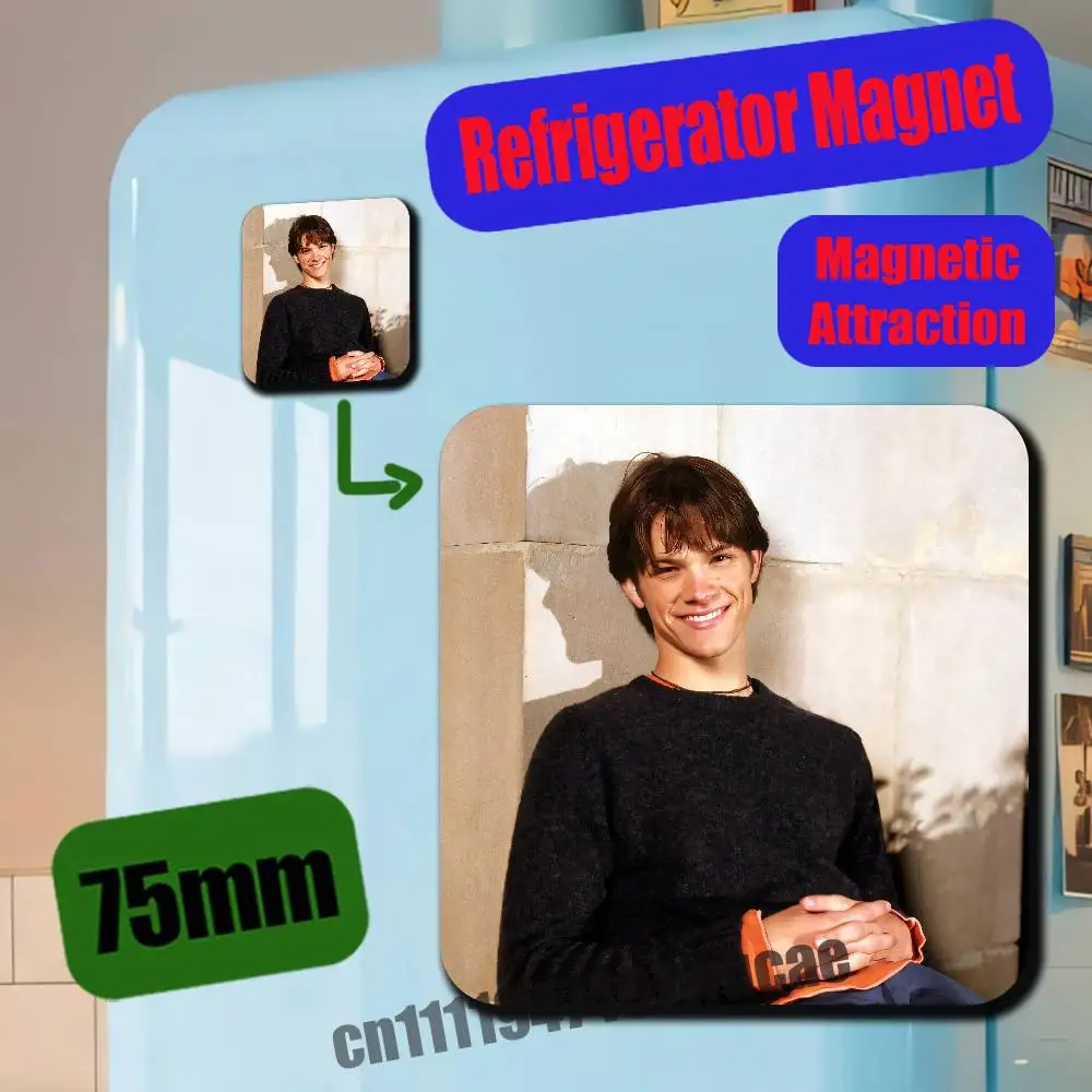 Freezer Metal Cabinet Custom Refrigerator Magnetic Card Case For Jared Padalecki Sam Winchester Fridge Magnets Cover