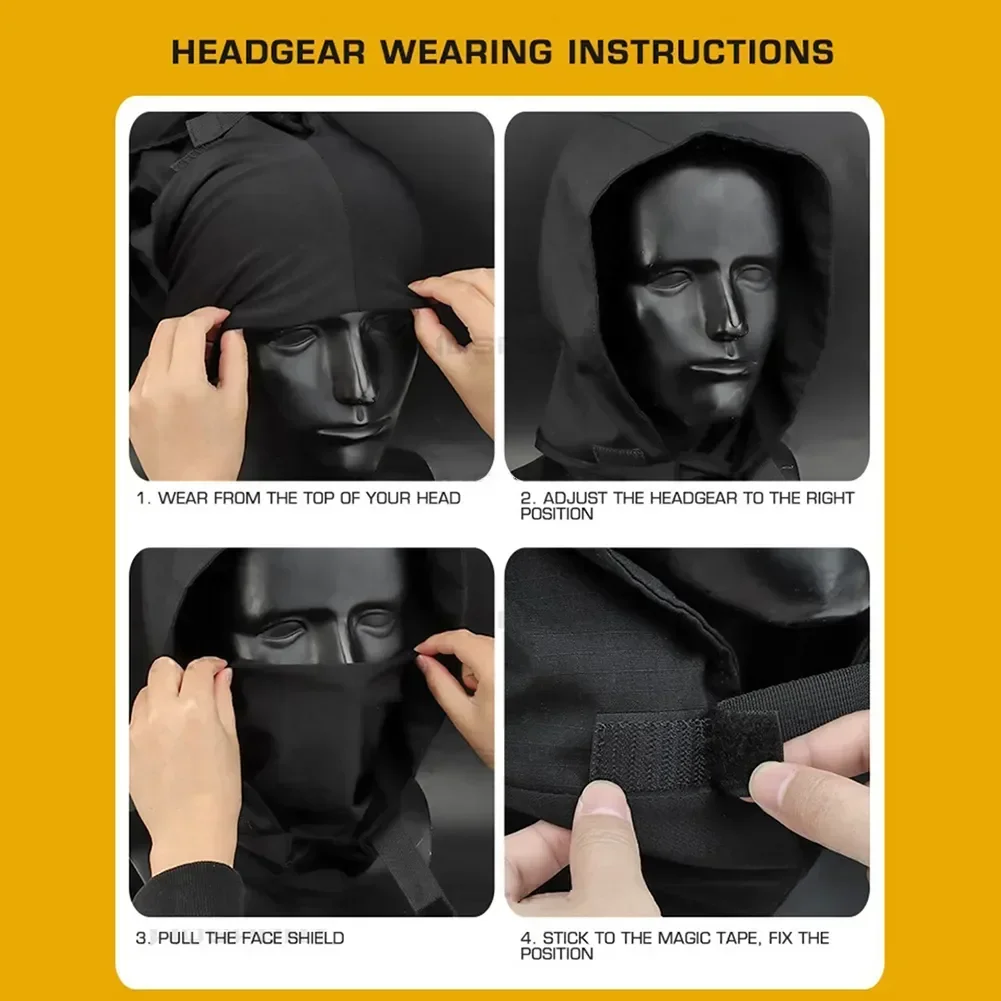 Hunting Mask Headgear Tactical Combat Balaclava Head Hood Breathable Tactical Mask Airsoft Hunting CS Game Halloween Cosplay Cap - view 5