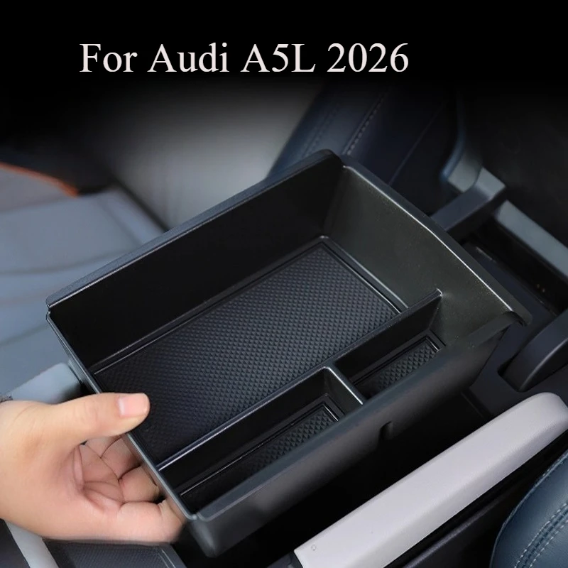 

Для Audi A5L 2026, органайзер для центральной консоли, подлокотник, лоток, вставка для хранения на заказ, разделитель, держатель для чашки, аксессуары для интерьера