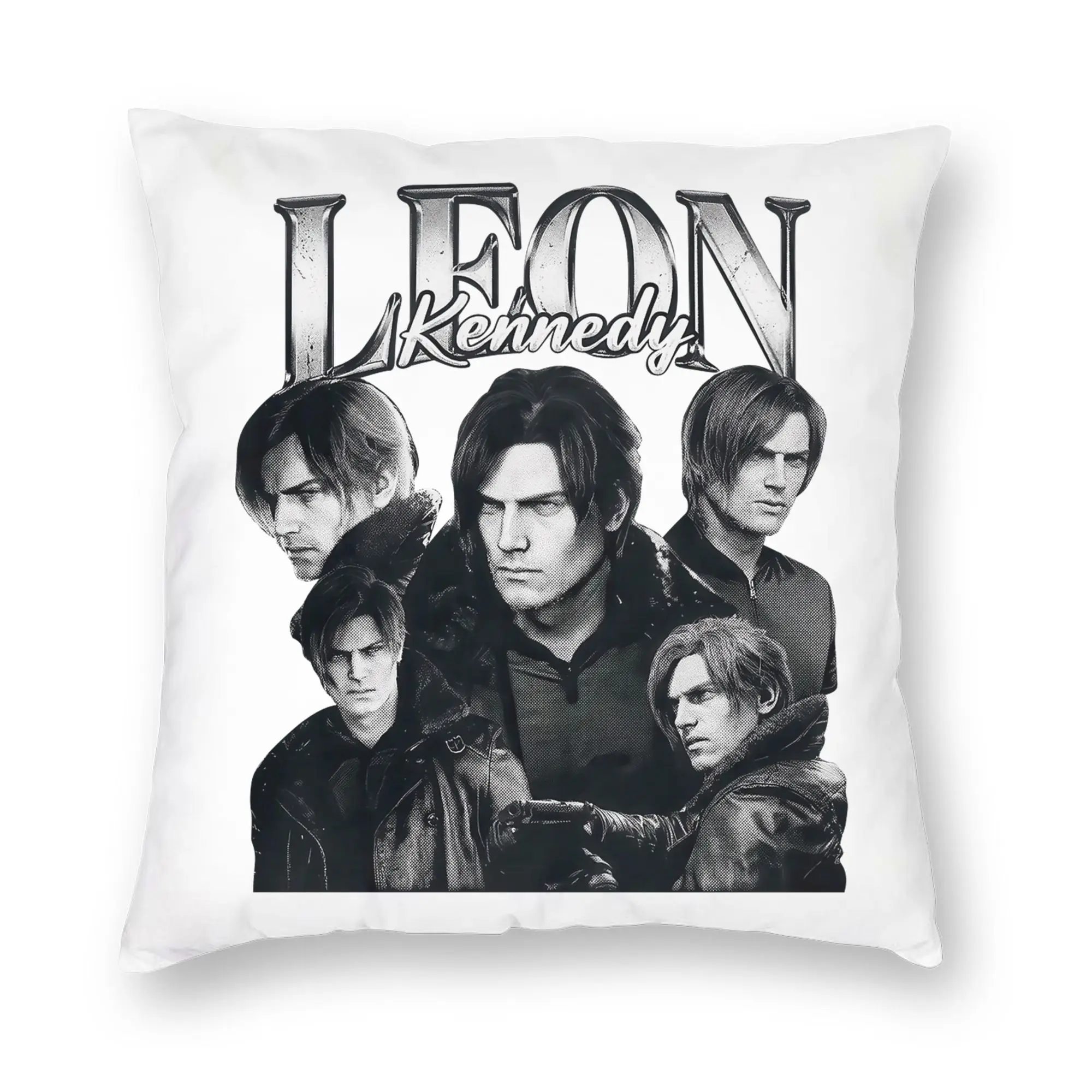 Leon S. Kennedy Pillowcase Printing Fabric Cushion Cover Decor  Pillow Case Cover Seater Dropshipping 45X45cm