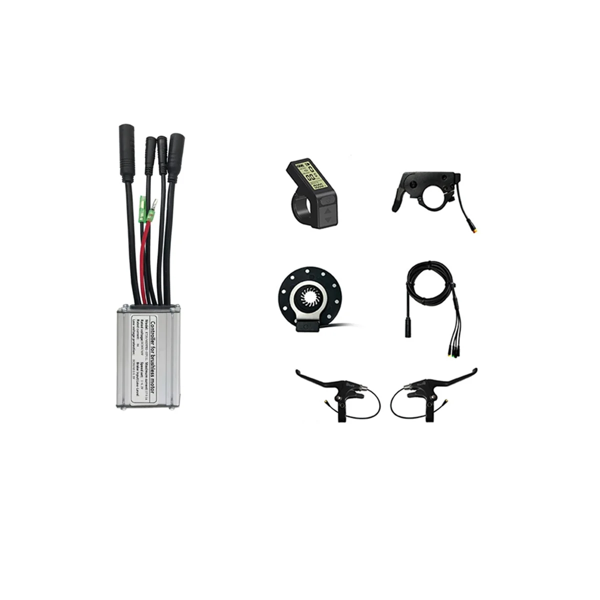 

New Sine Wave Controller Kit Electric Bicycle Electric Scooter Kit LCD4 Display Sine Wave Controller 36/48V 17A 350W