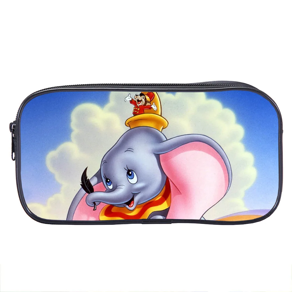 

Новый студийный карандаш Disney Дамбо, вместительная школьная коробка для канцелярских принадлежностей с мультипликационным рисунком, Офисная сумка для хранения, милые школьные принадлежности, подарок