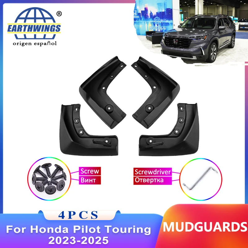 

Mudflap For Honda Pilot Touring YG1 2023-2025 Mudguard Front Rear Fender Car Styling Accessorie Upgrade Version Four Piece Set