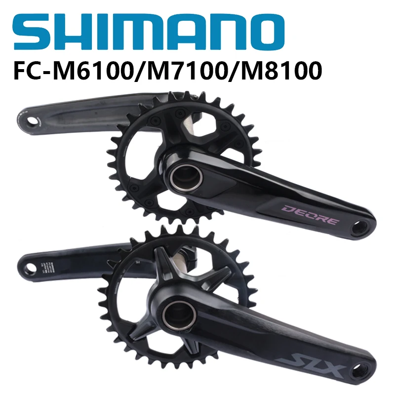 SHIMANO SLX M7100 M7120 DEORE M6100 M6120 XT M8100 170/175mm 30T/32T/34T/36T mechanizm korbowy do roweru MTB 12s tarcza mechanizmu korbowego