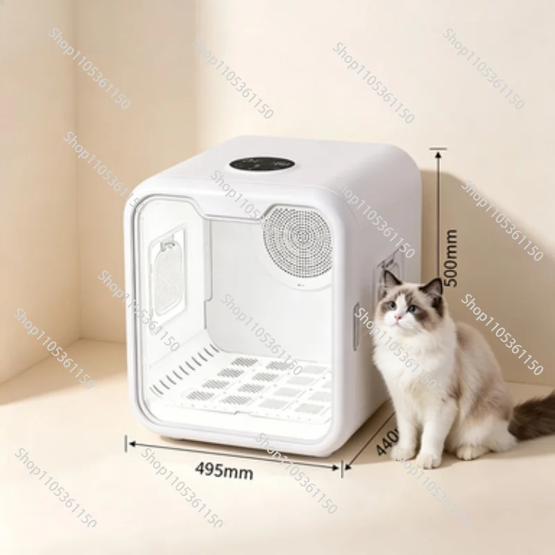 Pet Dryer, Cat Drying Box, Fully Automatic Household for Small Dogs, Bathing & Pet Hair Drying Box