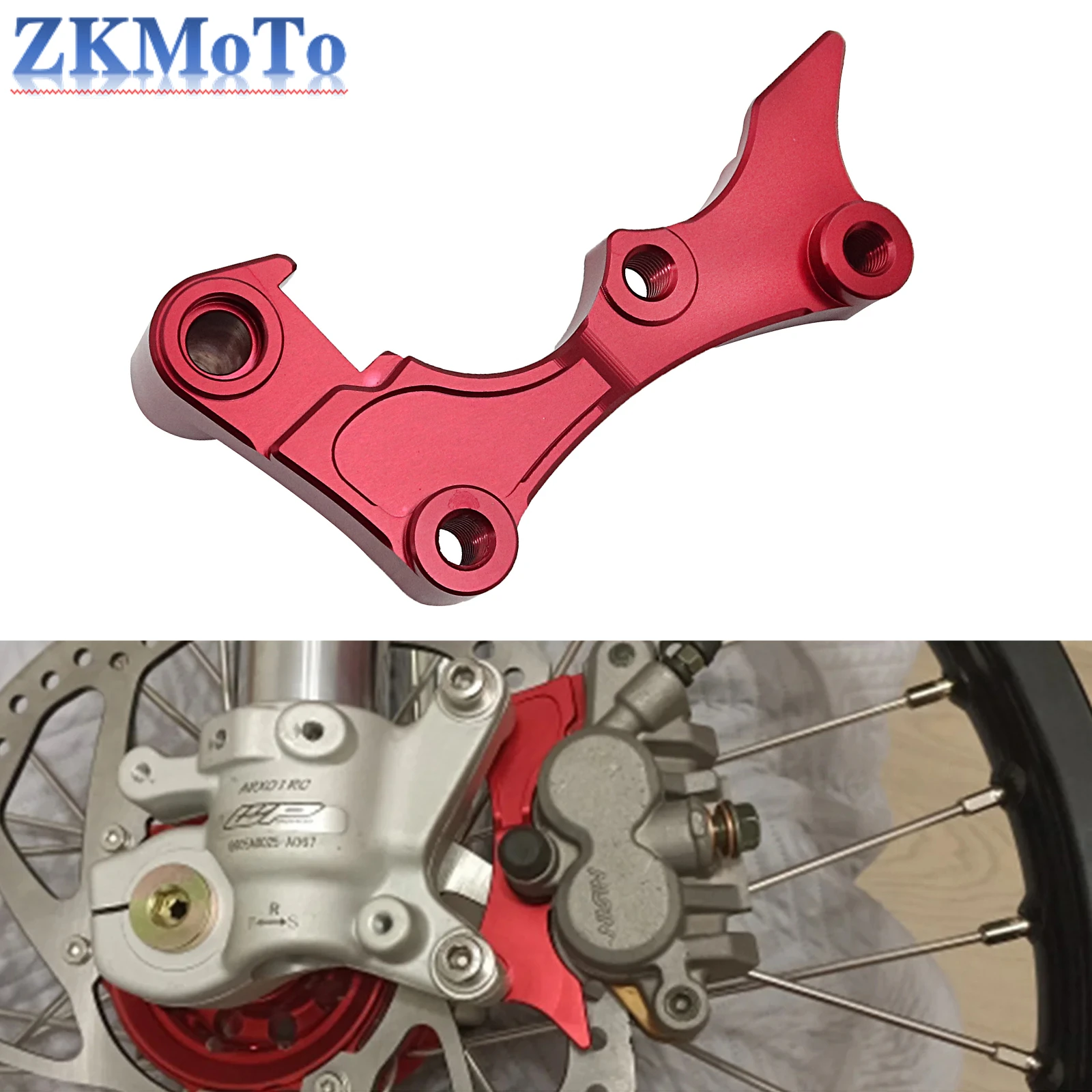 Motorcycle CNC 270MM Front Brake Caliper Adapter Bracket For Honda CR125E CR125R CRE CRF CR250R CRF250X CRF250R CRF450R 450X