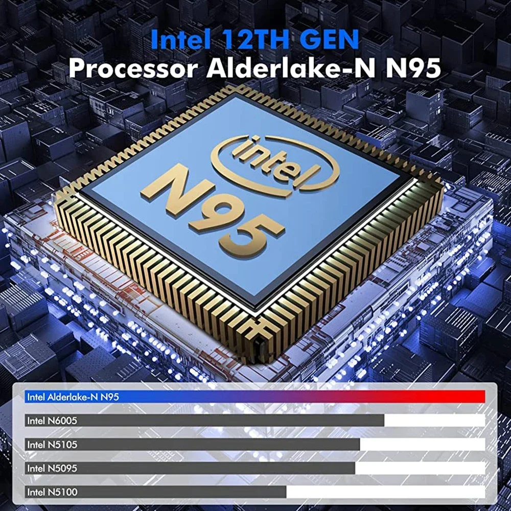 CARBAYTA Computadora portátil de pantalla dual de 15,6"+7", Intel N95 32GB/16GB DDR4 RAM, teclado retroiluminado RGB PC portátil con pantalla táctil de 7"