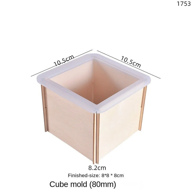 8cm cube DIY silicone mold epoxy resin making can be used to make specimen ornaments handicrafts home decoration