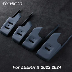 For ZEEKR X 2023 2024 2025 Door Glass Lifting Button Panel Leather Full Package Protection Stickers Interior Accessories