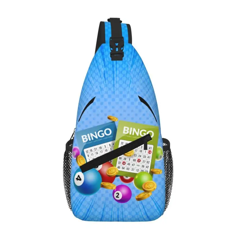 

Fashion Hot Game Bingo Crossbody Sling Backpack Men Shoulder Chest Bag for Camping Biking