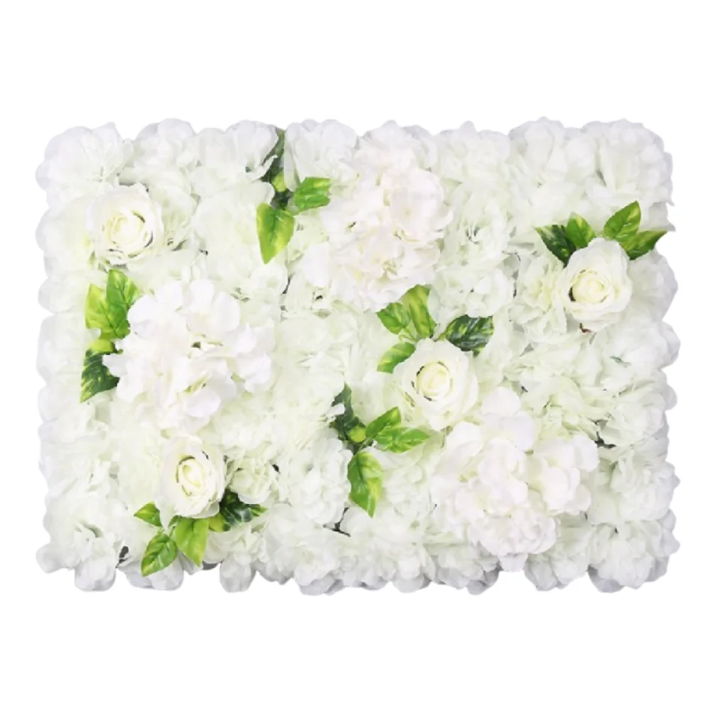 

Handmade Artificial Flower Wall Panels Realistic Romantic Wedding Wall Backdrop 60X40cm Easy To Install Plastic 3D Floral Wall
