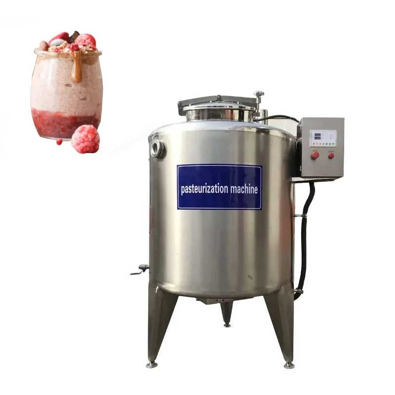 Serbatoio per pasteurizzazione in acciaio inossidabile Attrezzatura per pasteurizzazione del latte di piccole dimensioni Pasteurizzatore per lotti completamente automatizzato