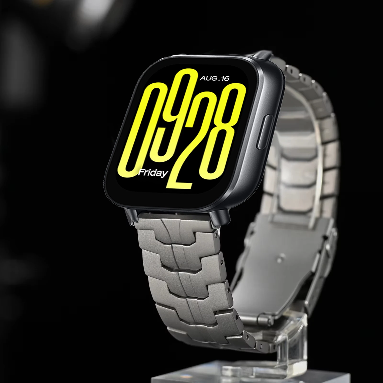 โลหะหรูหรา 22 มม.สําหรับ Xiaomi Redmi นาฬิกา 5 Active/5 Lite/3 Active/3 Lite สแตนเลสพับสายรัดข้อมือ Correa