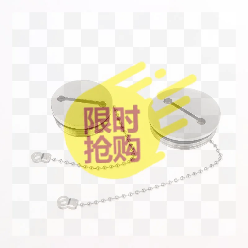 【CMO】38/50MM Deck Fill Cap With Chain Spare Yacht Replacement Hardware 316 Stainless Steel Boat Hardware Accessories