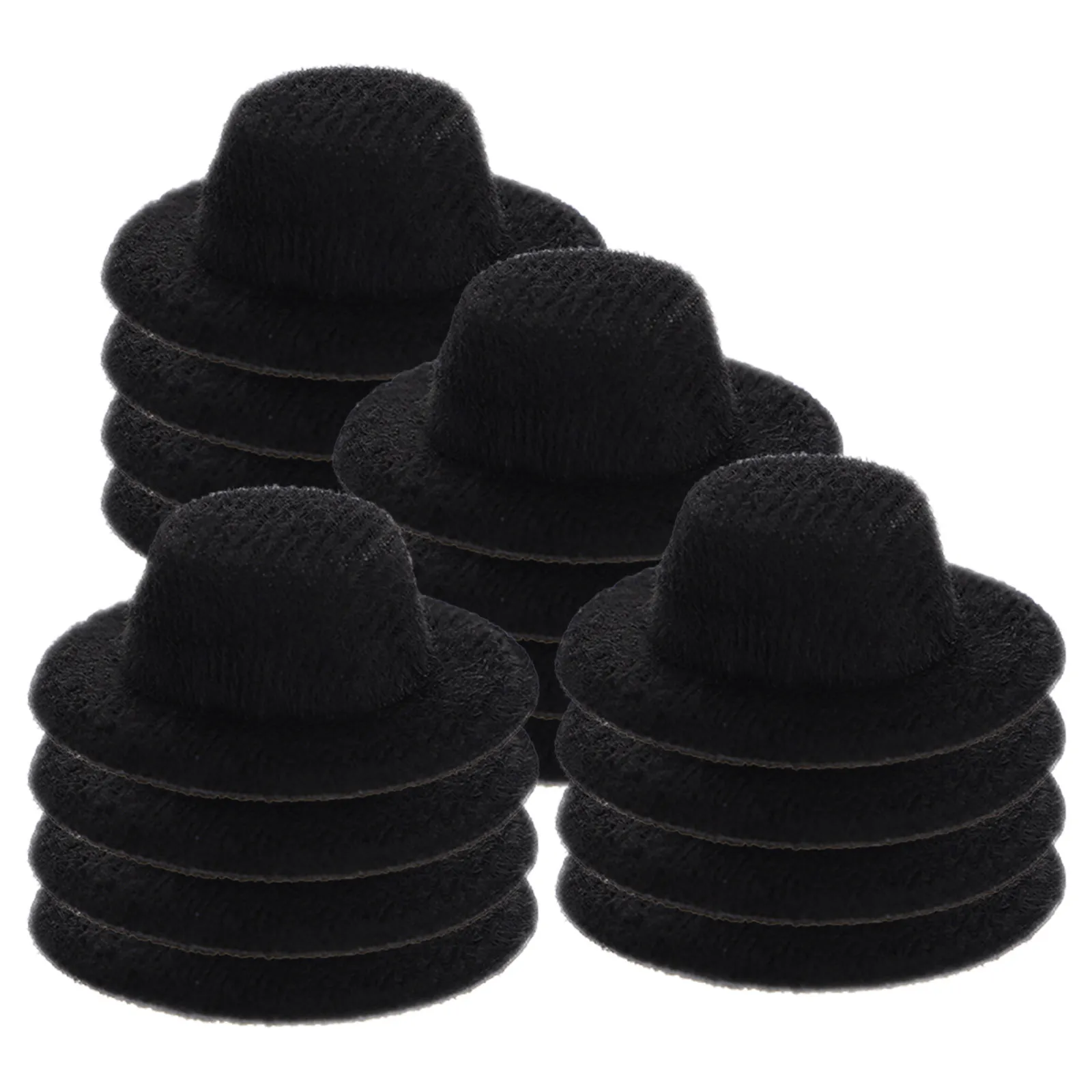 20 Piezas de Mini Sombreros Negros Formales, Exquisitos y Ligeros, Mini Sombreros de Copa para Accesorios de Bricolaje, Complementos de Disfraces, Mini Sombrero