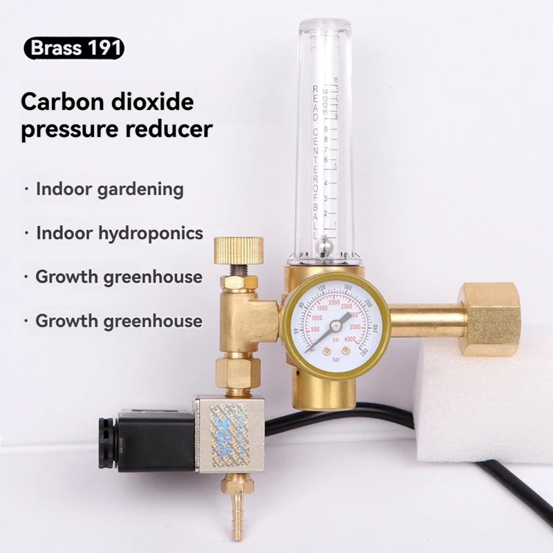 AD13-Carbon Dioxide Regulator Pressure Gauge Flowmeter Carbon Dioxide Controller CO2 Concentration Control