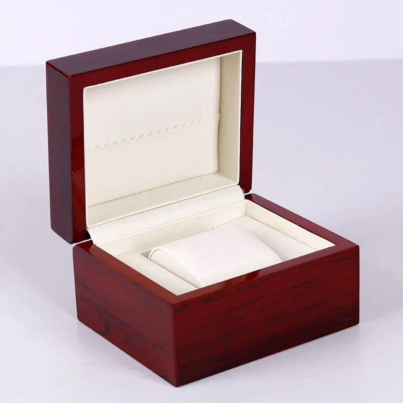 Premium Massivholz Lackierte Uhrenbox Schmuckaufbewahrung Hochwertige Vitrine für Uhren und Schmuck Premium Geschenkverpackung – Detail 11