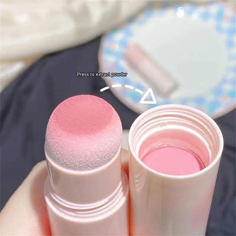 Double-Ended Blush Stick weiches Gesicht aufhellen Kontur Schatten Rouge Puder Pfirsich rosa Wange Tönung koreanische Make-up-Kosmetik