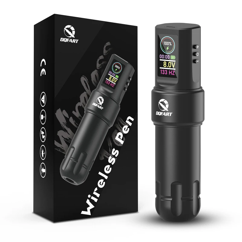 

DQFAR Wireless Tattoo Cartridge Pen T3pro Color Screen Tattoo Battery Pen 1500 MAh Direct Drive Single Battery Tattoo Machine