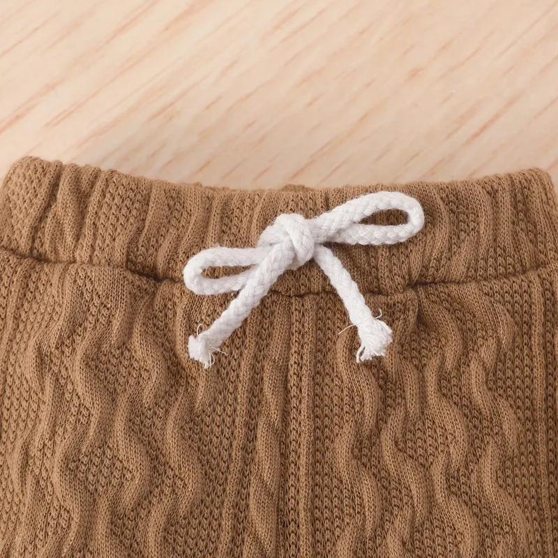 Newborn Baby Girl Boy Bodysuit Pant Sets Autumn Clothes Long Sleeve Button Sweater and Knitting Trousers Baby Items Clothing