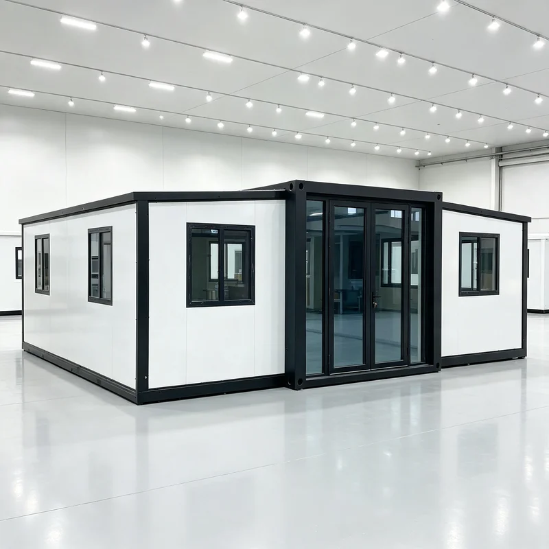 Container House Steel 20ft Modular Expandable Unit For Emergency Shelter Site Temporary Living Space