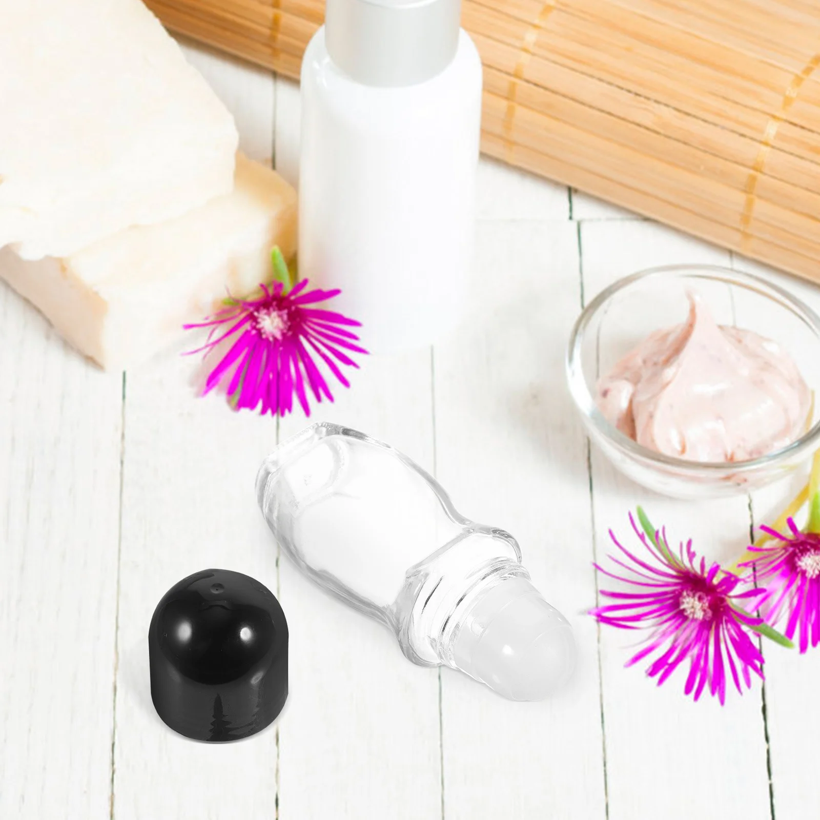 

8Pcs Roller Bottles Glass 30ml 50ml Durable Leakproof Empty Essential Oil Travel Roll-on Packaging Bottles Containers