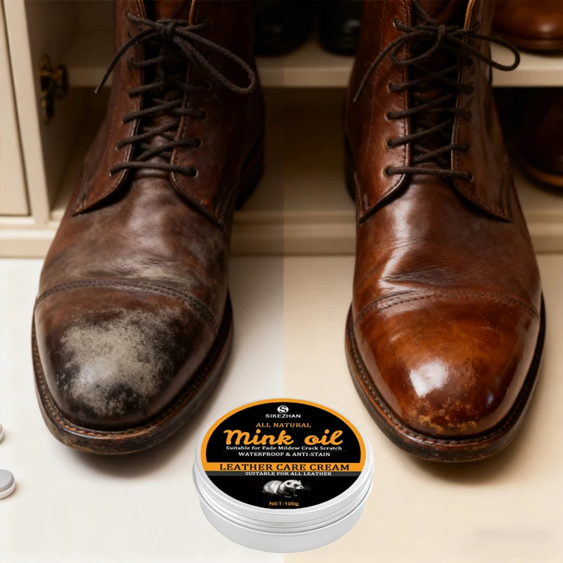 100/50g Premium Shoe Polish Leather Conditioner Color Restorer For Boots Dress Shoes Quick Dry Long Lasting Protection Care Balm