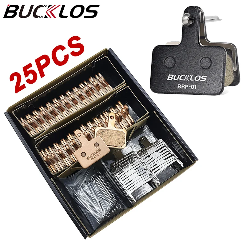

25 Pairs Mountain Bike Disc Brake Pad Semi-Metallic Mtb Bicycle Brake Pads for Shimano M315 M355 M525 M575 M3050 M4050 T615 T675